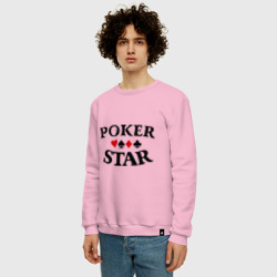 Мужской свитшот хлопок Poker Stars - фото 2