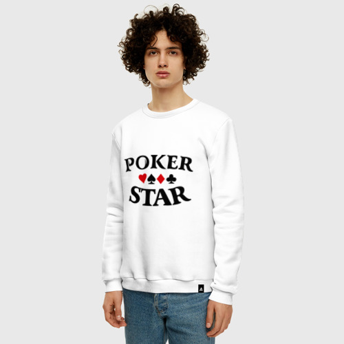 Мужской свитшот хлопок Poker Stars - фото 3