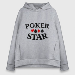 Женское худи Oversize хлопок Poker Stars