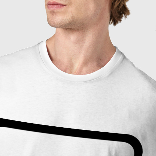 Мужская футболка хлопок Гейм овер, цвет белый - фото 6