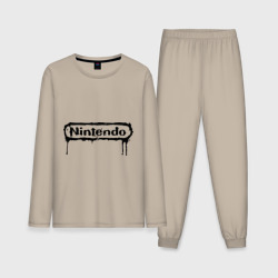 Мужская пижама с лонгсливом хлопок Nintendo