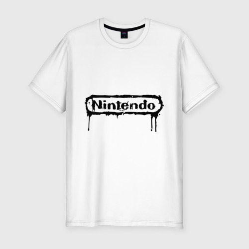 Мужская футболка хлопок Slim Nintendo, цвет белый