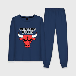 Женская пижама с лонгсливом хлопок Chicago Bulls