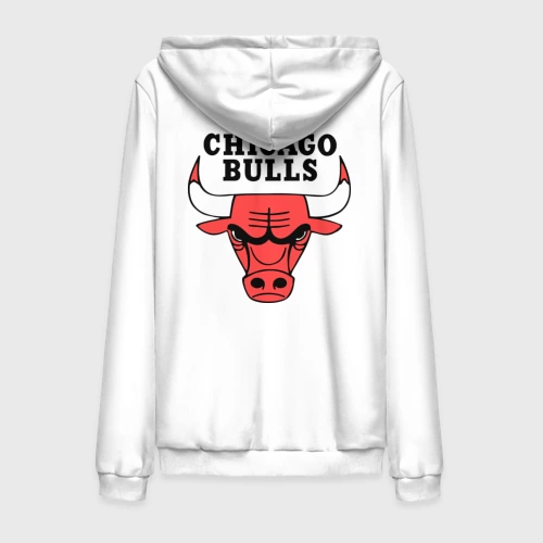Мужская толстовка на молнии хлопок Chicago Bulls