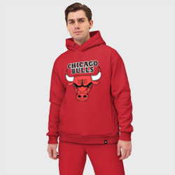 Мужской костюм oversize хлопок Chicago Bulls - фото 2