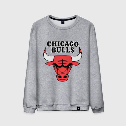 Мужской свитшот хлопок Chicago Bulls, цвет меланж