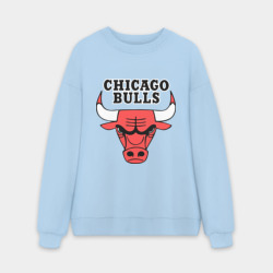 Мужской свитшот oversize без начеса хлопок Chicago Bulls