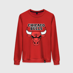 Женский свитшот хлопок Chicago Bulls