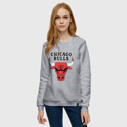 Женский свитшот хлопок Chicago Bulls - фото 2