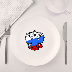 Набор: тарелка + кружка Герб России - фото 2