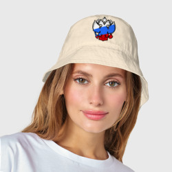 Женская панама хлопок Герб России - фото 2