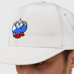 Кепка снепбек с прямым козырьком Герб России
