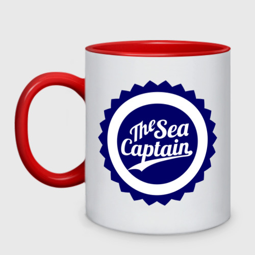Кружка двухцветная Sea captain