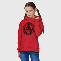 Детское худи Oversize хлопок Валькнут - символ Одина - фото 2