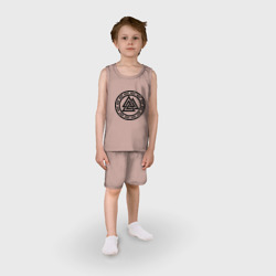 Детская пижама с шортами хлопок Валькнут - символ Одина - фото 2