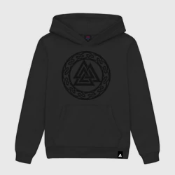 Женская толстовка хлопок Валькнут - символ Одина