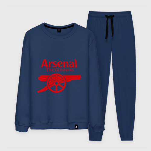 Мужской костюм хлопок Arsenal, цвет темно-синий
