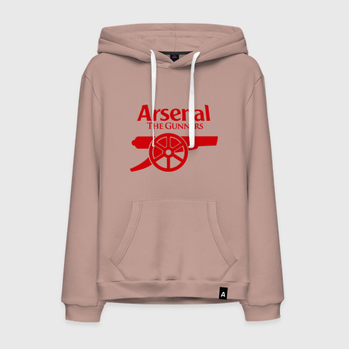 Мужская толстовка хлопок Arsenal, цвет пыльно-розовый