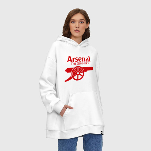 Худи SuperOversize хлопок Arsenal, цвет белый - фото 4