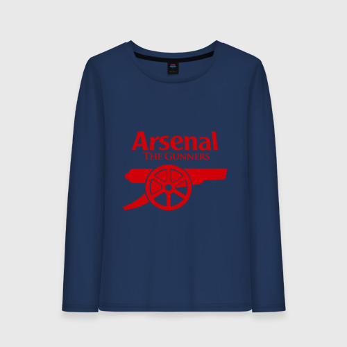 Женский лонгслив хлопок Arsenal, цвет темно-синий