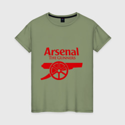 Женская футболка хлопок Arsenal