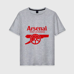 Женская футболка хлопок Oversize Arsenal