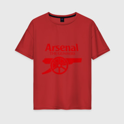 Женская футболка хлопок Oversize Arsenal