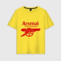 Женская футболка хлопок Oversize Arsenal