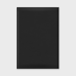 Ежедневник с принтом Лиса для любого человека, вид спереди №2. Цвет основы: черный