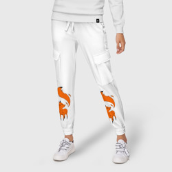 Женские брюки карго хлопок Лиса - фото 2