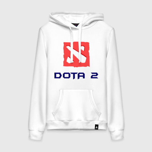 Женская толстовка хлопок Dota 2 logo, цвет белый