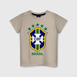 Детская футболка хлопок Сборная Бразилии по футболу
