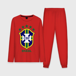 Мужская пижама с лонгсливом хлопок Сборная Бразилии по футболу