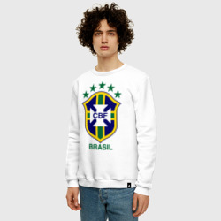 Мужской свитшот хлопок Сборная Бразилии по футболу - фото 2