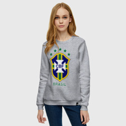 Женский свитшот хлопок Сборная Бразилии по футболу - фото 2