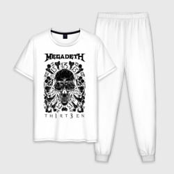 Мужская пижама хлопок Megadeth thirteen