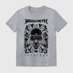 Мужская футболка хлопок Megadeth thirteen