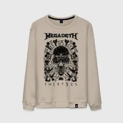 Мужской свитшот хлопок Megadeth thirteen
