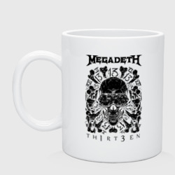 Кружка керамическая Megadeth thirteen