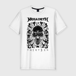 Мужская футболка хлопок Slim Megadeth thirteen