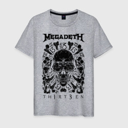 Мужская футболка хлопок Megadeth thirteen