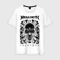 Megadeth thirteen – Футболка из хлопка с принтом купить со скидкой в -20%