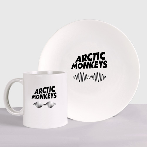 Набор: тарелка + кружка Arctic Monkeys wave