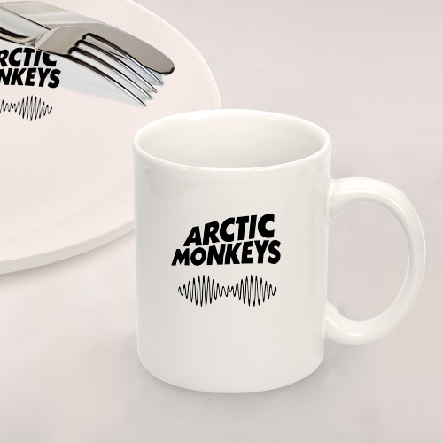 Набор: тарелка + кружка Arctic Monkeys wave - фото 2