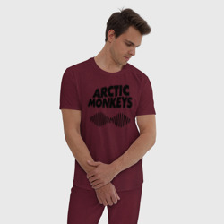 Мужская пижама хлопок Arctic Monkeys wave - фото 2