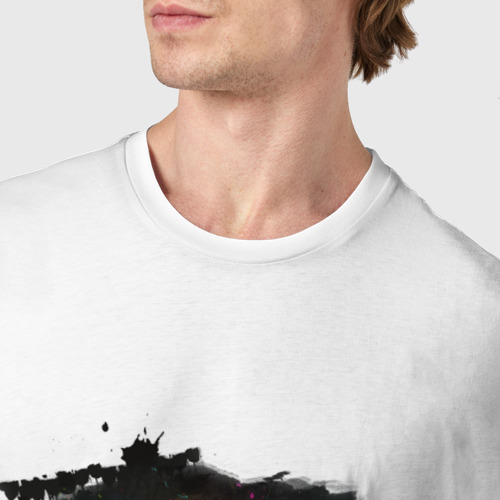 Мужская футболка хлопок Joy division коллаж, цвет белый - фото 6
