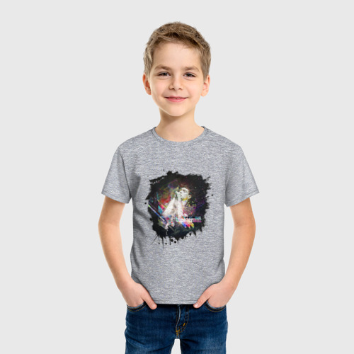Детская футболка хлопок Joy division коллаж, цвет меланж - фото 3