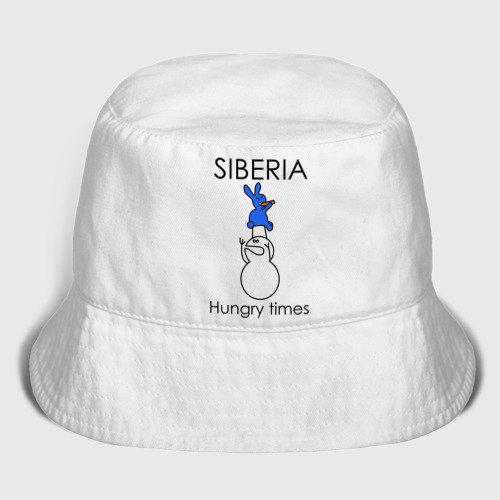 Женская панама хлопок Siberia Hungry times, цвет белый