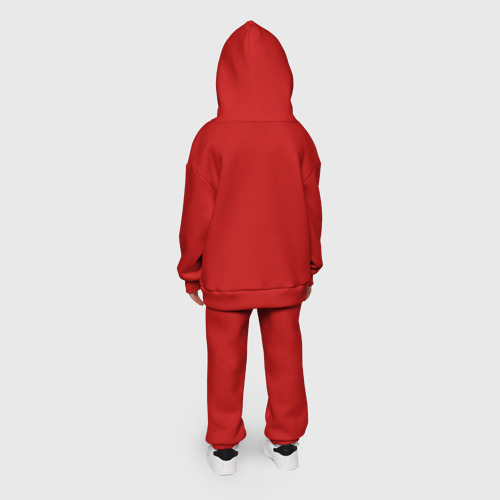 Детский костюм хлопок Oversize Матрешка Гжель, цвет красный - фото 10