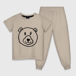 Детская пижама хлопок Медведь